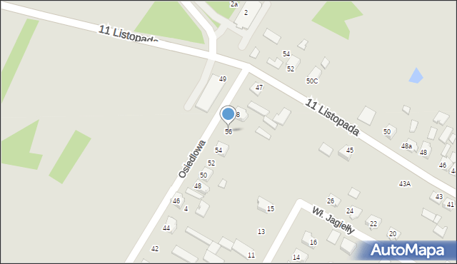 Osiek, Osiedlowa, 56, mapa Osiek