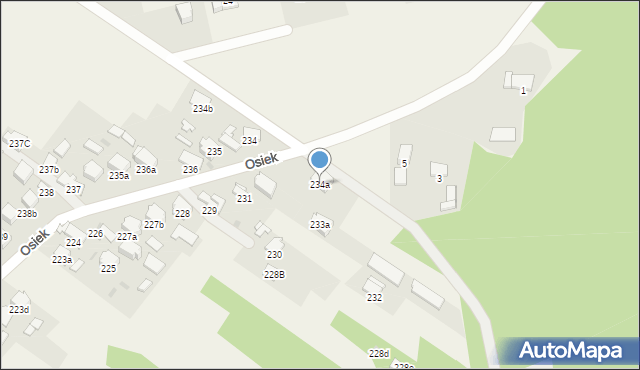 Osiek, Osiek, 234a, mapa Osiek
