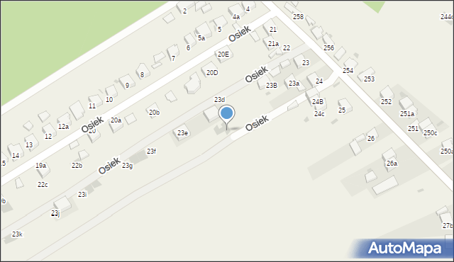 Osiek, Osiek, 24e, mapa Osiek