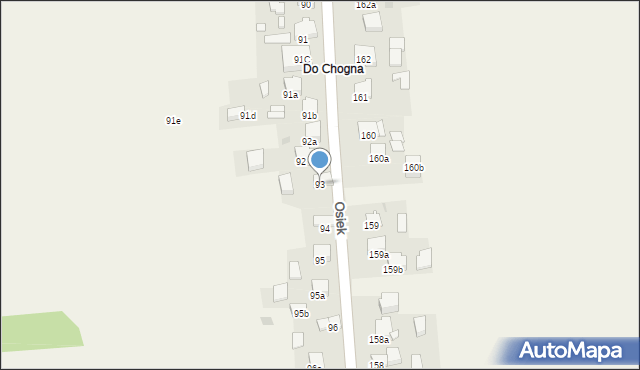 Osiek, Osiek, 93, mapa Osiek