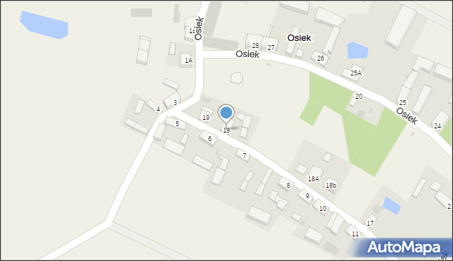 Osiek, Osiek, 18, mapa Osiek