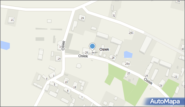 Osiek, Osiek, 27, mapa Osiek
