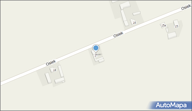 Osiek, Osiek, 17, mapa Osiek
