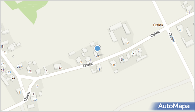 Osiek, Osiek, 2a, mapa Osiek