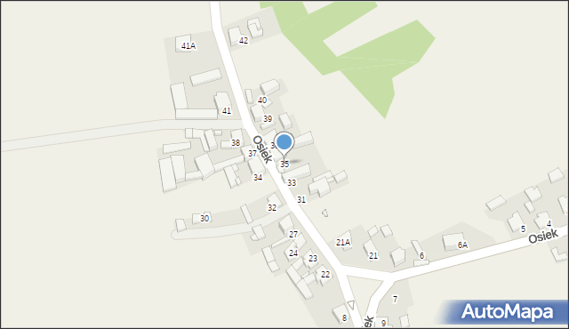 Osiek, Osiek, 35, mapa Osiek