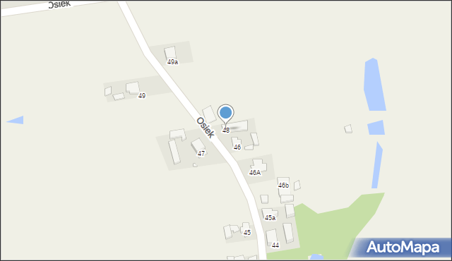 Osiek, Osiek, 48, mapa Osiek