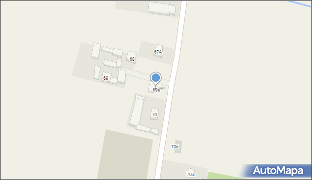 Osiek, Osiek, 69a, mapa Osiek