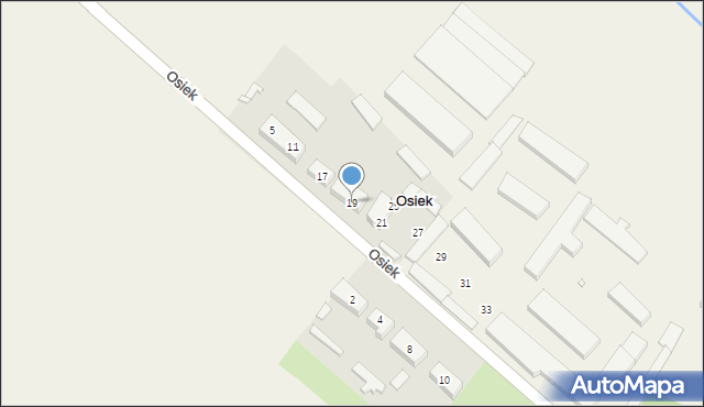 Osiek, Osiek, 19, mapa Osiek