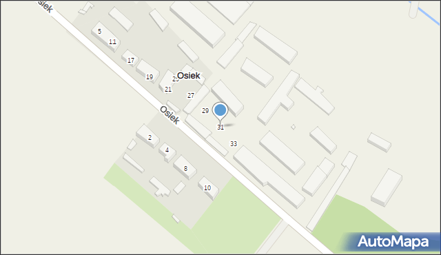 Osiek, Osiek, 31, mapa Osiek