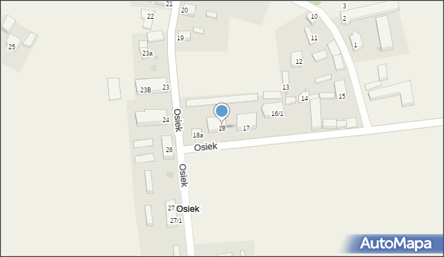 Osiek, Osiek, 18, mapa Osiek