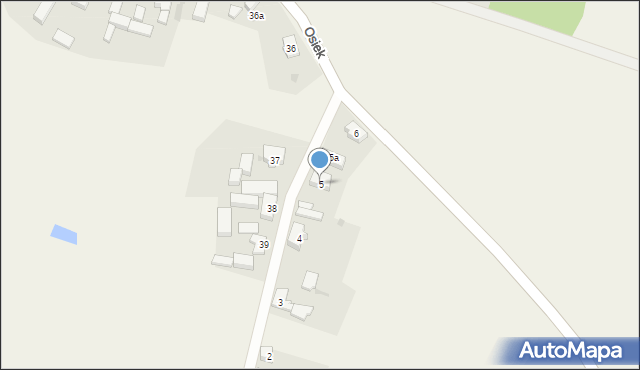 Osiek, Osiek, 5, mapa Osiek