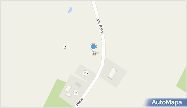 Osiek, Osiedle Polne, 11b, mapa Osiek