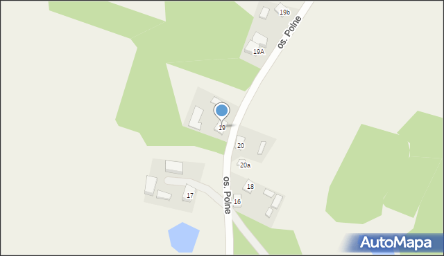 Osiek, Osiedle Polne, 19, mapa Osiek