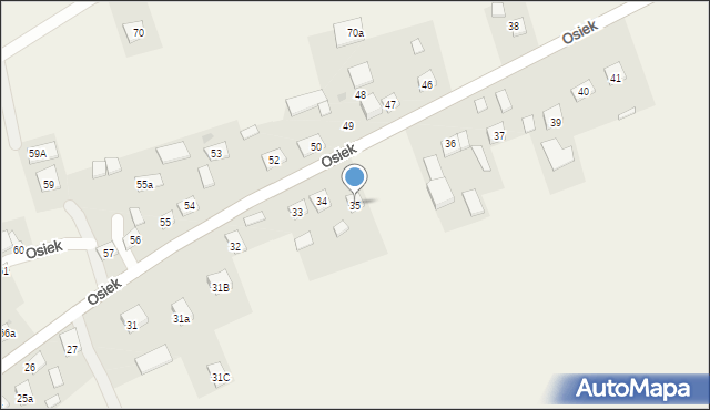 Osiek, Osiek, 35, mapa Osiek
