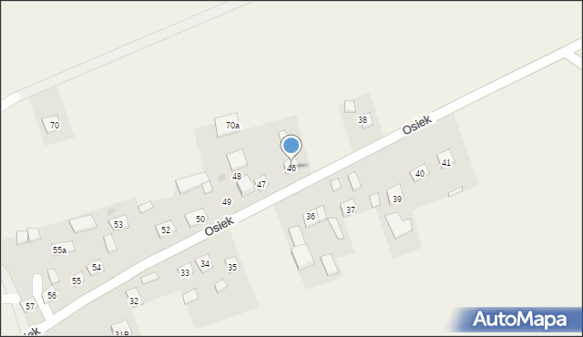 Osiek, Osiek, 46, mapa Osiek