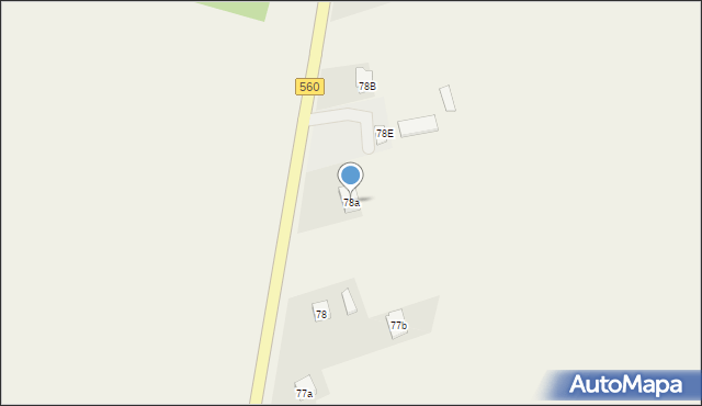 Osiek, Osiek, 78a, mapa Osiek