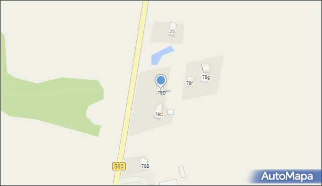 Osiek, Osiek, 78D, mapa Osiek