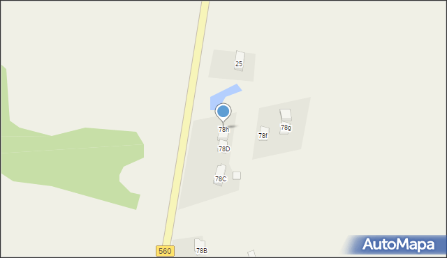 Osiek, Osiek, 78h, mapa Osiek