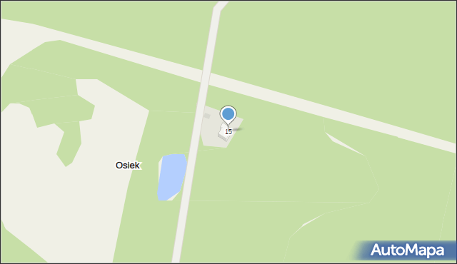 Osiek, Osiek, 15, mapa Osiek