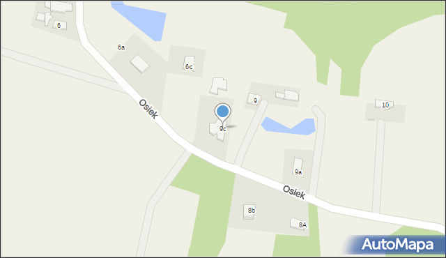 Osiek, Osiek, 9c, mapa Osiek