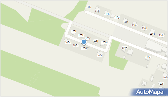 Osiek, Osiek, 105o, mapa Osiek