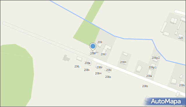 Osiek, Osiek, 209k, mapa Osiek