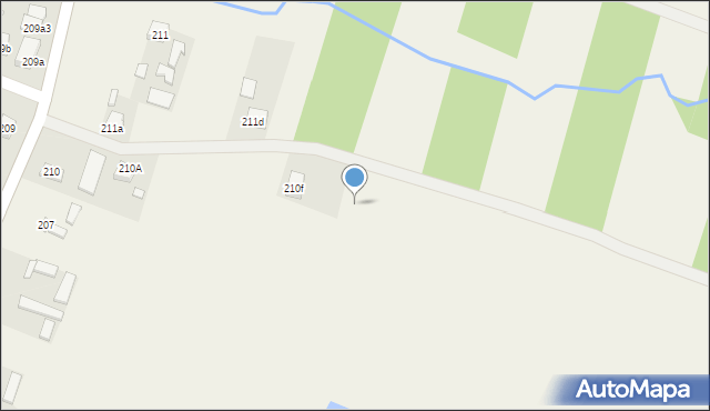 Osiek, Osiek, 210g, mapa Osiek