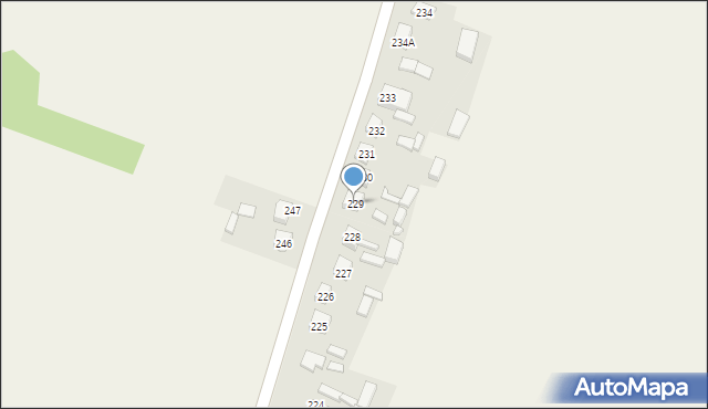 Osiek, Osiek, 229, mapa Osiek