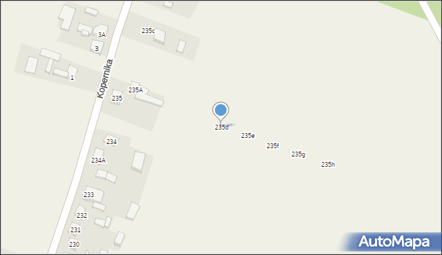 Osiek, Osiek, 235d, mapa Osiek