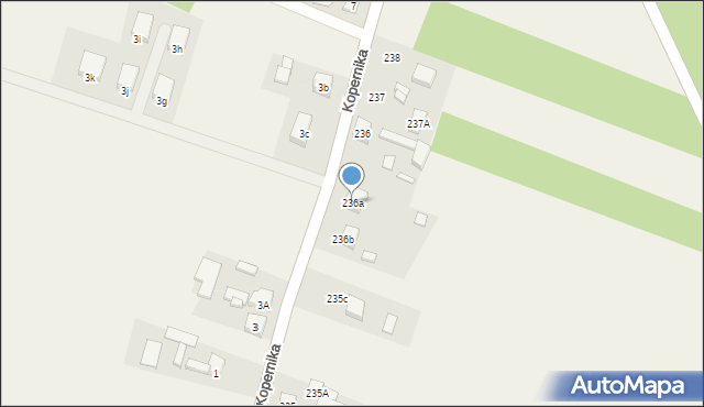 Osiek, Osiek, 236a, mapa Osiek