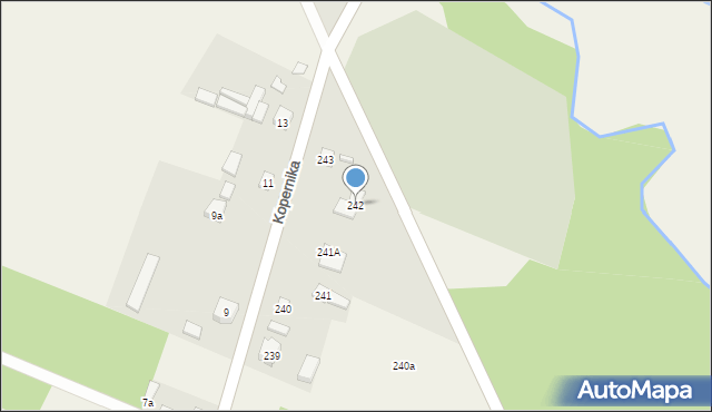 Osiek, Osiek, 242, mapa Osiek