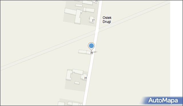 Osiek, Osiek, 36, mapa Osiek