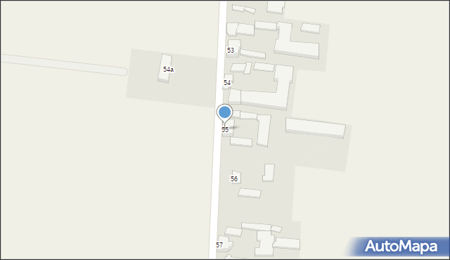 Osiek, Osiek, 55, mapa Osiek