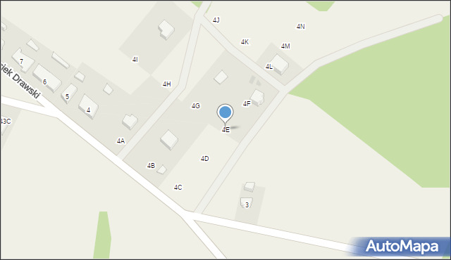 Osiek Drawski, Osiek Drawski, 4E, mapa Osiek Drawski