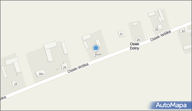 Osiek Górny, Osiek Górny, 27, mapa Osiek Górny