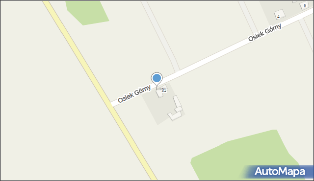 Osiek Górny, Osiek Górny, 31A, mapa Osiek Górny