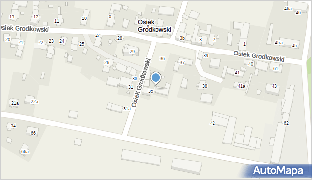 Osiek Grodkowski, Osiek Grodkowski, 35a, mapa Osiek Grodkowski