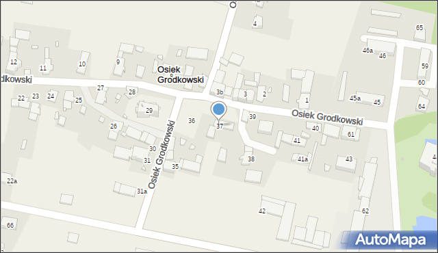 Osiek Grodkowski, Osiek Grodkowski, 37, mapa Osiek Grodkowski