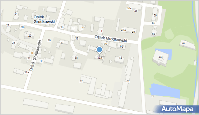 Osiek Grodkowski, Osiek Grodkowski, 41a, mapa Osiek Grodkowski