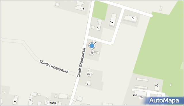 Osiek Grodkowski, Osiek Grodkowski, 4b, mapa Osiek Grodkowski