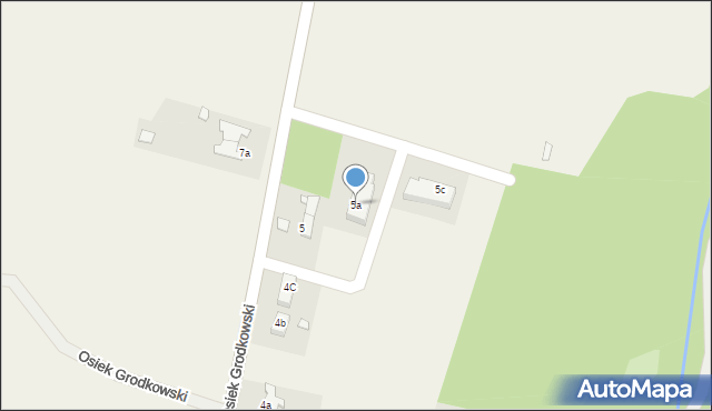 Osiek Grodkowski, Osiek Grodkowski, 5a, mapa Osiek Grodkowski