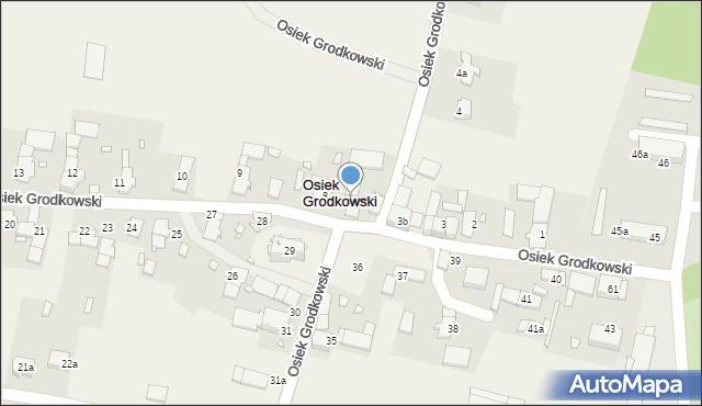 Osiek Grodkowski, Osiek Grodkowski, 7, mapa Osiek Grodkowski