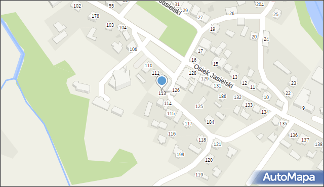 Osiek Jasielski, Osiek Jasielski, 113, mapa Osiek Jasielski