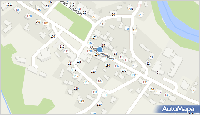 Osiek Jasielski, Osiek Jasielski, 130, mapa Osiek Jasielski