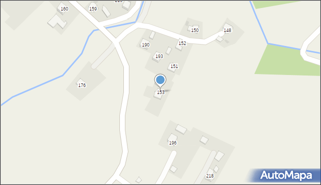Osiek Jasielski, Osiek Jasielski, 153, mapa Osiek Jasielski