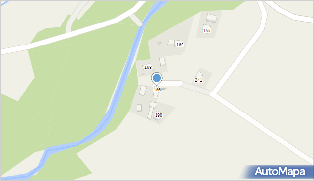 Osiek Jasielski, Osiek Jasielski, 166, mapa Osiek Jasielski