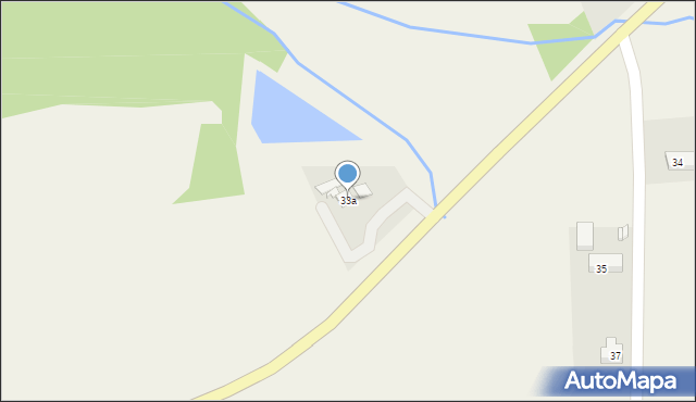 Osiek Łużycki, Osiek Łużycki, 33a, mapa Osiek Łużycki