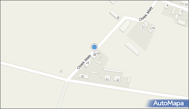 Osiek Mały, Osiek Mały, 18, mapa Osiek Mały