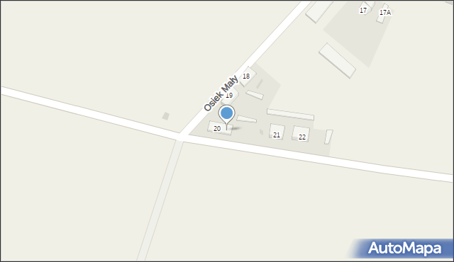 Osiek Mały, Osiek Mały, 20A, mapa Osiek Mały