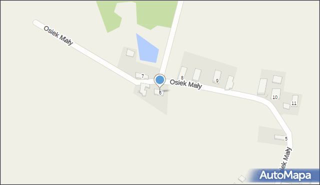 Osiek Mały, Osiek Mały, 6, mapa Osiek Mały